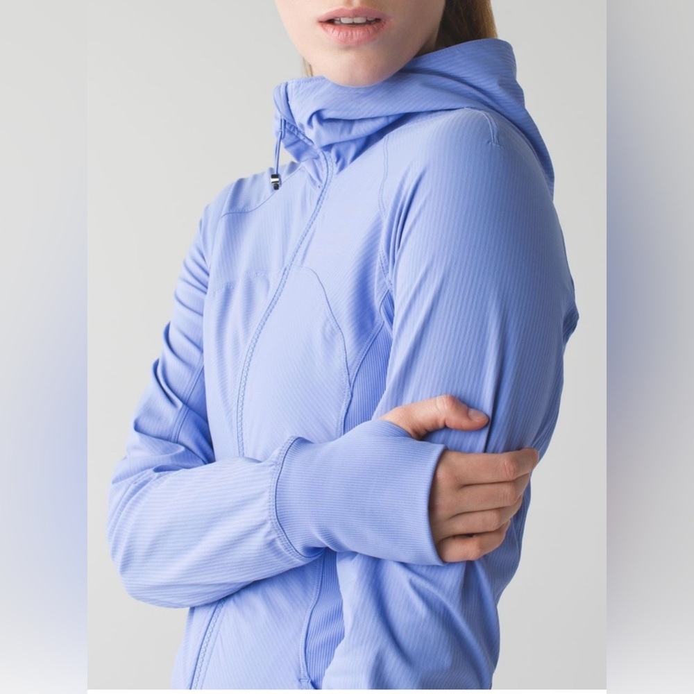 Lululemon In Flux Jacket Lullaby Blue Purple Swift Hooded Full Zip Size 6 - Picture 3 of 10